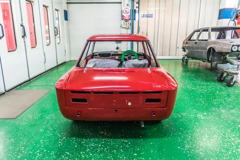 Zagato Zimp – parte posteriore durante il restauro